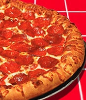 Classic marinara sauce piled high with cheese and over 50% more authentic, old-world pepperoni hand-placed on your pizza.
